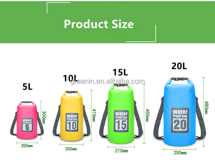 Durable Diving Dry Bags Waterproof Bag, Full Print Floating Ocean Pack Dry Bag