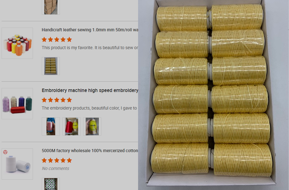 Crochet Bracelet Thread 0.8mm Strong and Durable Spun Wax Thread for Hand-stitched Knitting