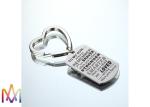 No Distortion Polished 304 Stainless Steel Engraved Keychain