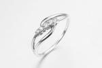 2.25g 925 Silver CZ Rings Unisex Wide Cubic Zirconia Eternity Bands