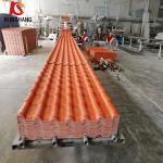 Brick Red Spanish PVC Roof Tile for Residential Roofing with Sound and Heat