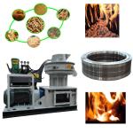 4-12mm Wood Pellet Press Machine 0.8-4ton/H Automatic Lubrication Feed Pellet