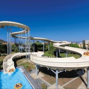 Wholesale FRP Custom Water Slides , 6 People Fiberglass Family Slide , Aqua Park Equipment from china suppliers