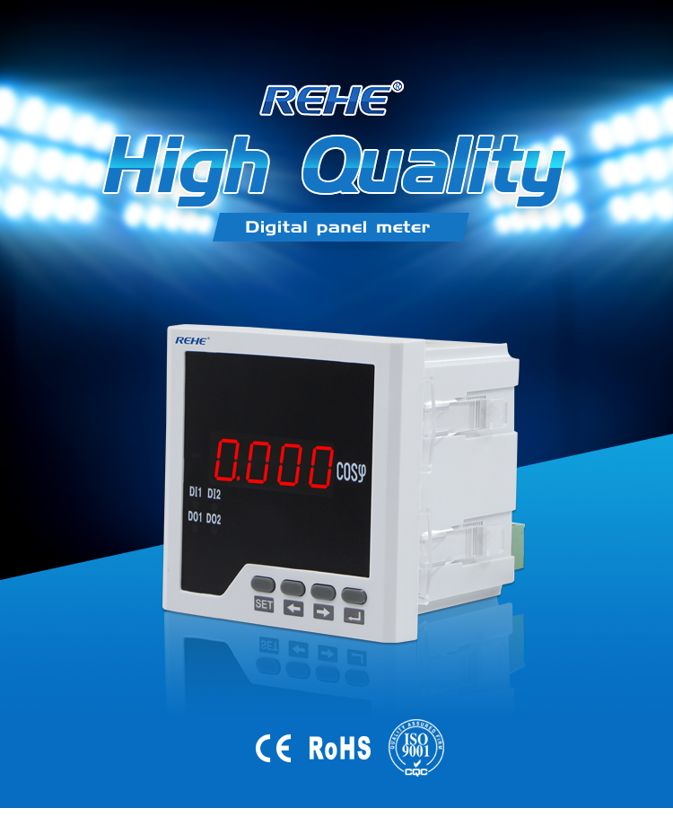 2019 Newest High Quality Size 96*96mm Digital Single Phase Power Factor Meter in Cos Power Meters RH-H31
