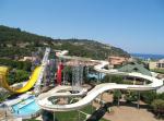FRP Custom Water Slides , 6 People Fiberglass Family Slide , Aqua Park Equipment