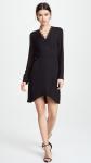 V Neck Long Sleeve Lady Dress New Design