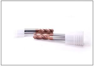 Wholesale 4 Flute AlTiN Coating HRC50 Roughing End Mill 0.6 - 0.8 Um Grain Size Carbide Cutting Tools For Metal from china suppliers