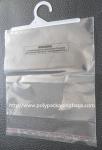 Professional Flexible Packaging Poly Bags With Hangers / Custom Shopping Bags