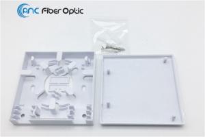 Wholesale FTTx 2 Core Fiber Optic Termination Boxes Fiber Wall Outlet SC LC Adaptors from china suppliers