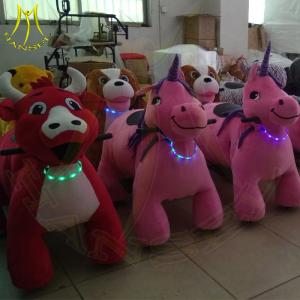 Wholesale Hansel amusement park coin operated electronic riding stuffed horse rides from china suppliers