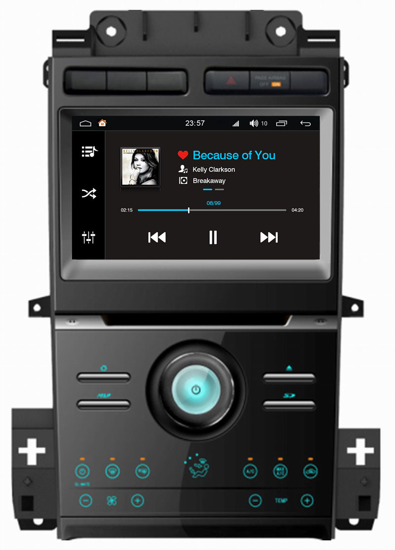 Ouchuangbo car audio stereo navi 200 platform android 8.0 for Ford Taurus 2012 support USB SWC AUX wifi HD video