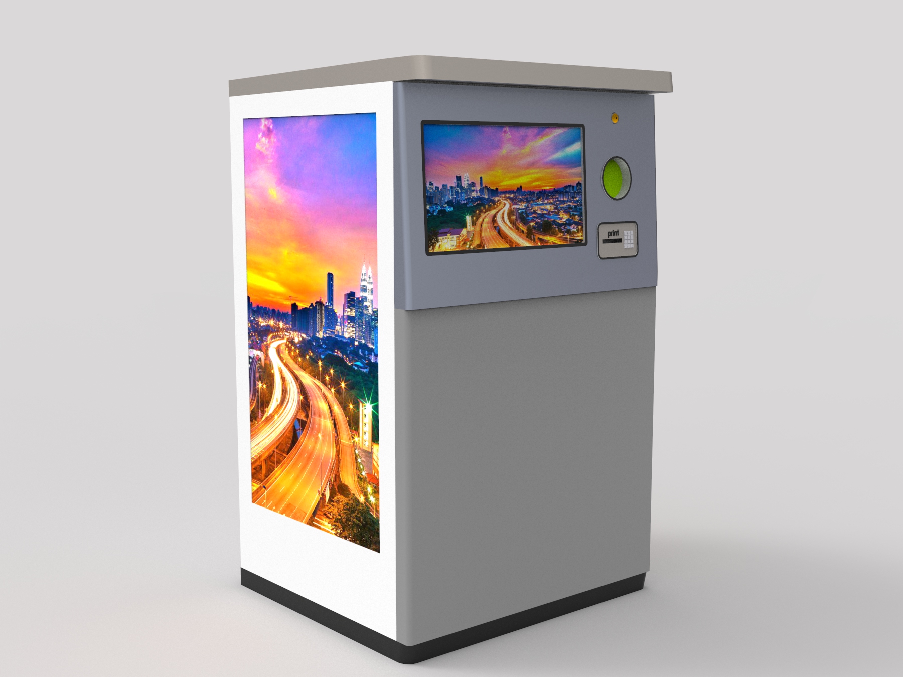 Commercial Supermarket RVM Reverse Vending Machine Indoor Circle RVM 712