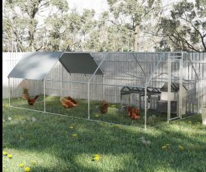 Wholesale Chicken Coop Cage with Cover Galvanized Metal Walk In Chicken Cage Pen Run 10' W x 20' D x 6.67' H from china suppliers