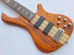 professional active electric bass guitar neck through body bass guitar with