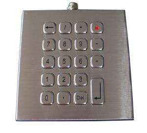 Wholesale IP67 Compact Metal Keypad Brushed SS Movable Desk Top 19 Keys from china suppliers