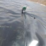 Black HDPE Geomembrane Liner 1mm for Agricultural Pond Waterproof 0.5mm 0.75mm 1