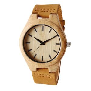 Wholesale Women Minimalist Wooden Quartz Watch , Bamboo Wrist Watch With Quartz Movement from china suppliers