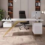 Modern Luxury Hotel Bedroom Desk Supreme White Rock Plate