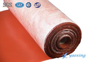 Wholesale Fireproof Silicone Rubber Coated Fiberglass Cloth 220 Degree Working Temperature from china suppliers