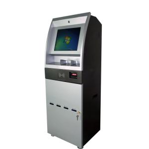 China Indoor 19 Inch Infrared Touch Screen Payment Kiosk With Card Dispenser on sale