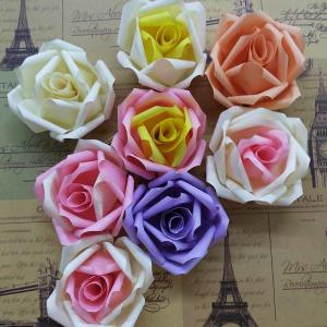 Wholesale DIY Wedding Small Fabric Craft Flowers 8 Colors Decorative Flat On Back from china suppliers