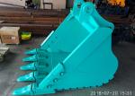 OEM Excavator Rock Bucket Two Layer Gusset Plate With Pins Brushing Strong