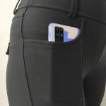 Compression High Waisted Riding Breeches Woman Full Seat Black Equestrian