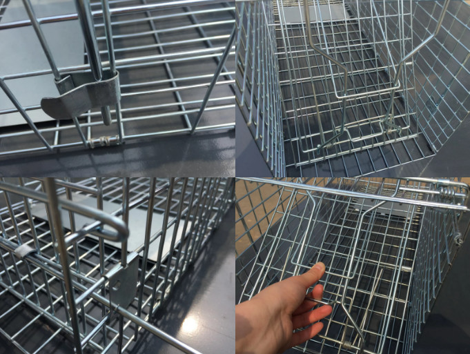 24x7x8'' Folded Live Cat Trap Cage Humane Large Live Animal Cage