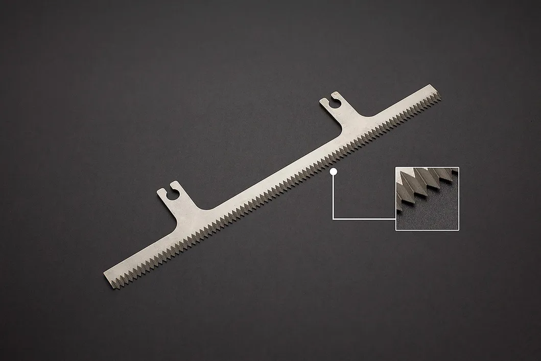 Packing Machine Knife Food Bags Packaging Serrated Blade Zigzag Blade Cutting Knife Blade for Packing Machine