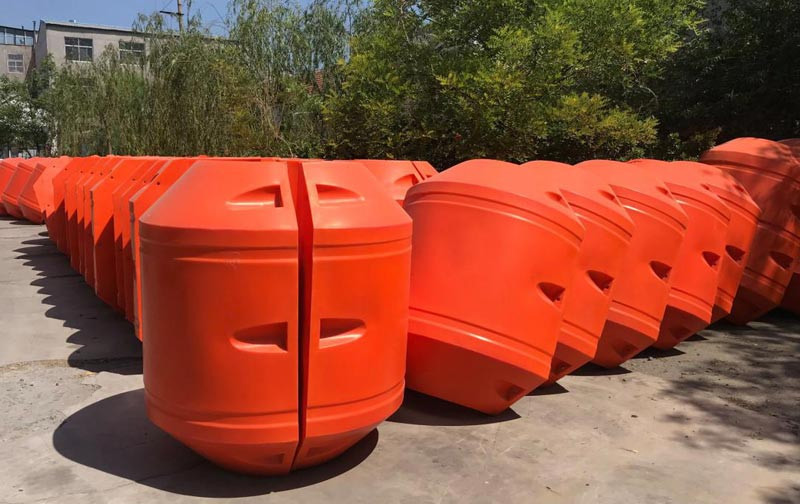 HDPE PU Closed Cell Foam Drill Dredge Pipe Floats for Pipeline
