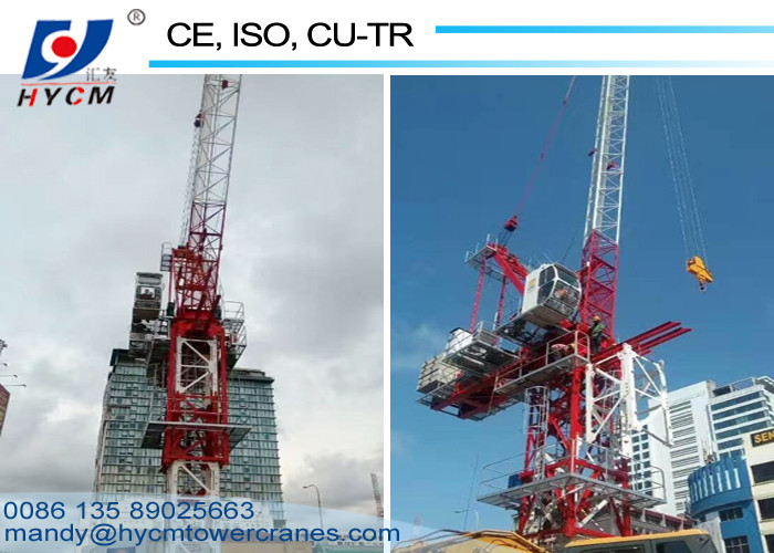 50m Jib 2500*2500*6000mm Split Mast Section Construction Tower Crane for Building