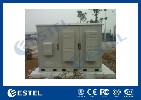 3 Compartments Outdoor Integrated Base Station Cabinet For Installation