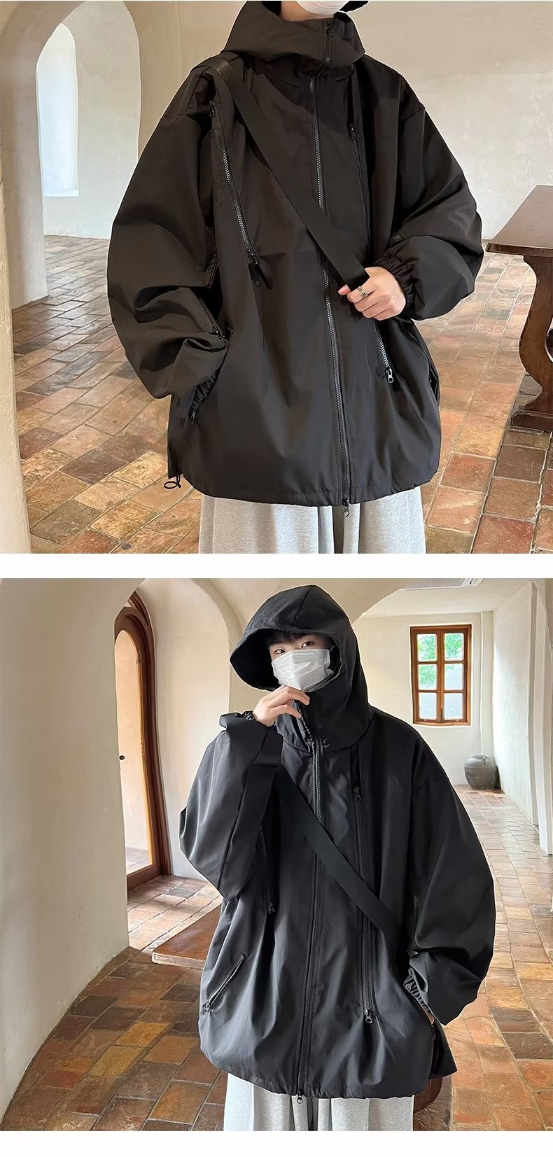 Casual Jacket Windbreaker Jacket Fashion Street Jacket for Men