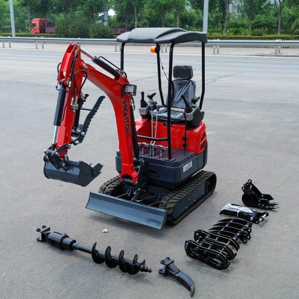 12RMP Swing Speed Mini Hydraulic Excavator 920mm Track Gauge 1800KG Working