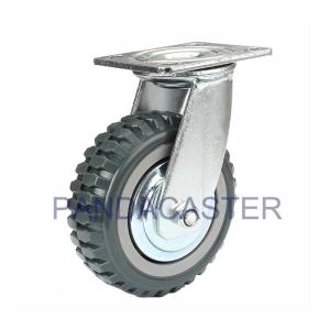 Wholesale Anti Skid Polyurethane Heavy Duty Swivel Caster Wheels Bright Zinc Plated Finish from china suppliers