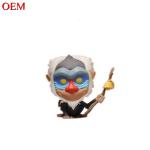 3D Cartoon Pop Lion Statue Animated Plastic Animal Model Toy