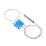 FTTH Fiber Optic PLC Splitter G652D 3.0mm Cable Plc Lose Tube 1x2 1x4
