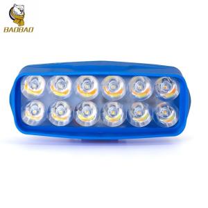 Wholesale 12W White Yellow Flash Plastic LED Blue Casing LED Light For Motorcycles from china suppliers