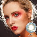 KSSEYE Non Prescription Ocean Bright Blue Eye Contacts Lenses 14.5mm
