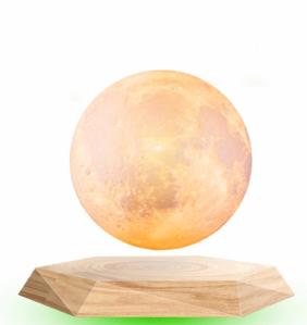 Wholesale factory sale magnetic levitation floating bottom 3d moon lamp with light change 6inch from china suppliers