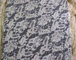 Eco Friendly Lace Metallic Nylon Fabric For Apparel Black CY-LW0219