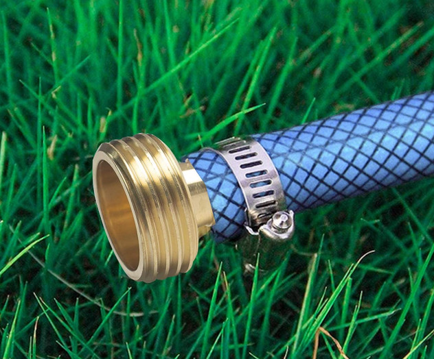 ANSI 1/2'' Brass Compression Fitting With Stainless Steel Clamps