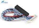 Scanner Computer LVDS Cable 30 Pin , PVC Jacket 7.0 Mm LVDS Display Cable