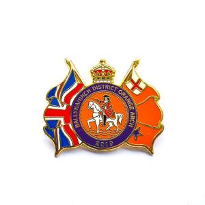 Wholesale Gold Zinc Alloy Knight Custom Hard Enamel Pins 1.5 Inch Die Cast Lapel Pins from china suppliers