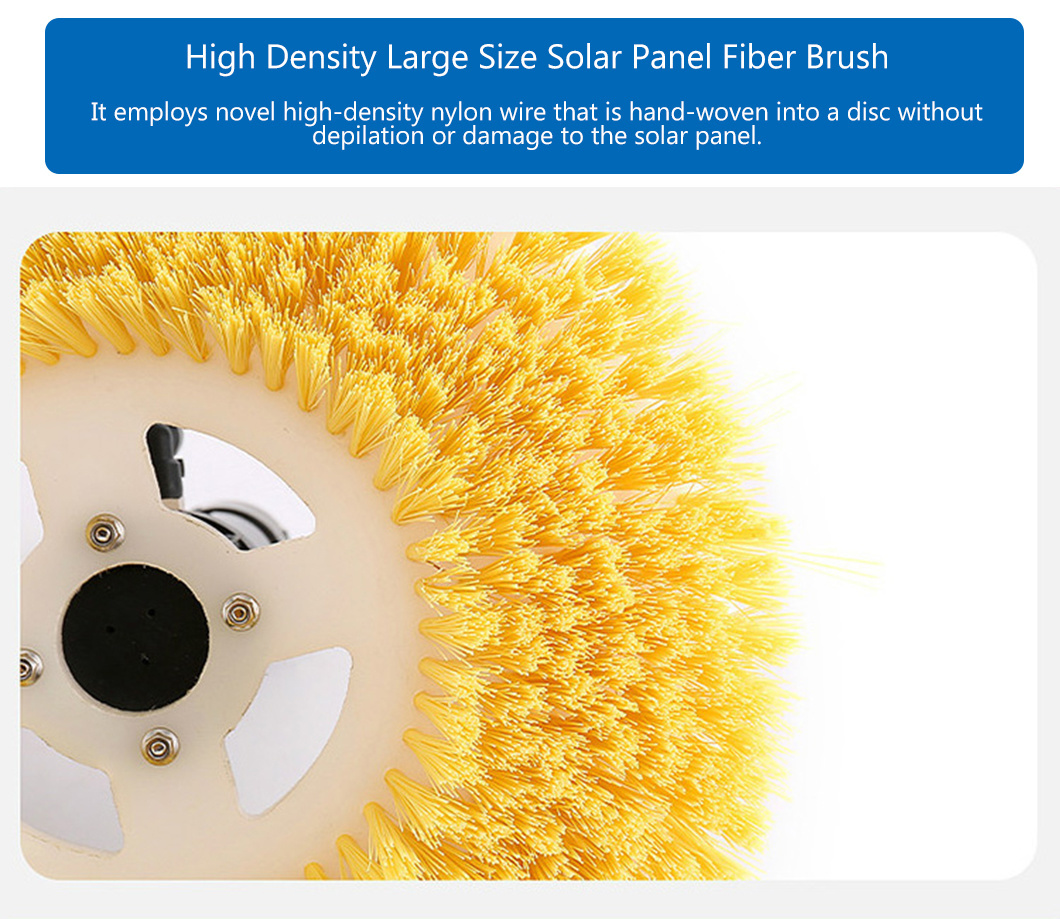 Disc Type Electric Hand-Hold Brush Single Head Solar Panel Cleaning Brush