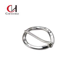 Wholesale Zinc Alloy Oval Metal Belt Buckles 3mm Thickness Wear Resistant from china suppliers