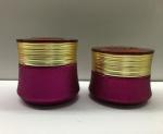 Glass Cosmetic Bottles , Skin Care Lotion Bottles Cream Jars With Plastic Cap ,