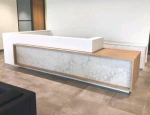 Wholesale Hotel Club Salon Retail Checkout Counter Table Artificial Stone Material from china suppliers