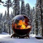 3mm Thick Outdoor Wood Burning Fireplace - Easy Assembly Required