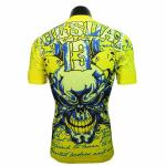 Short Sleeve Green Bodybuilding Compression Shirts / Weightlifting Compression